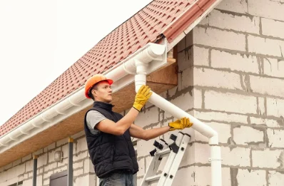 Pose et remplacement de gouttières à Panges